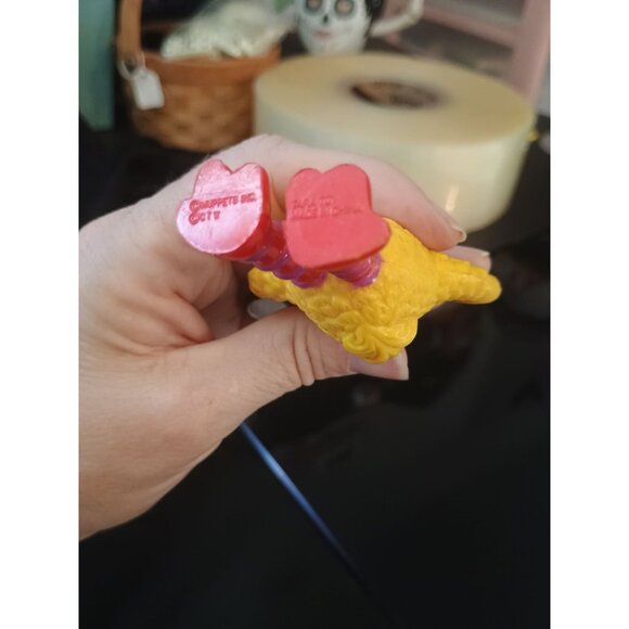 Vintage Big Bird Tennis Ball‎ Racquet PVC Figure Muppets Tara Toy Cake Topper 3" - Picture 8 of 8